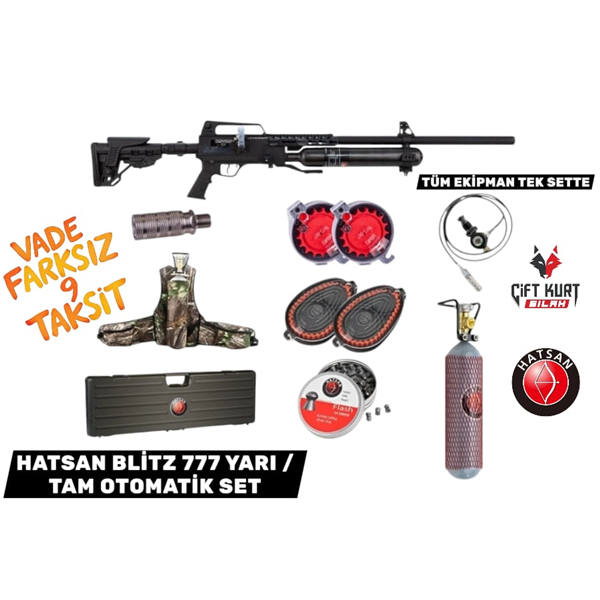 Hatsan Blitz 777 Tam Otomatik 6.35mm PCP Set (KAMPANYALI)